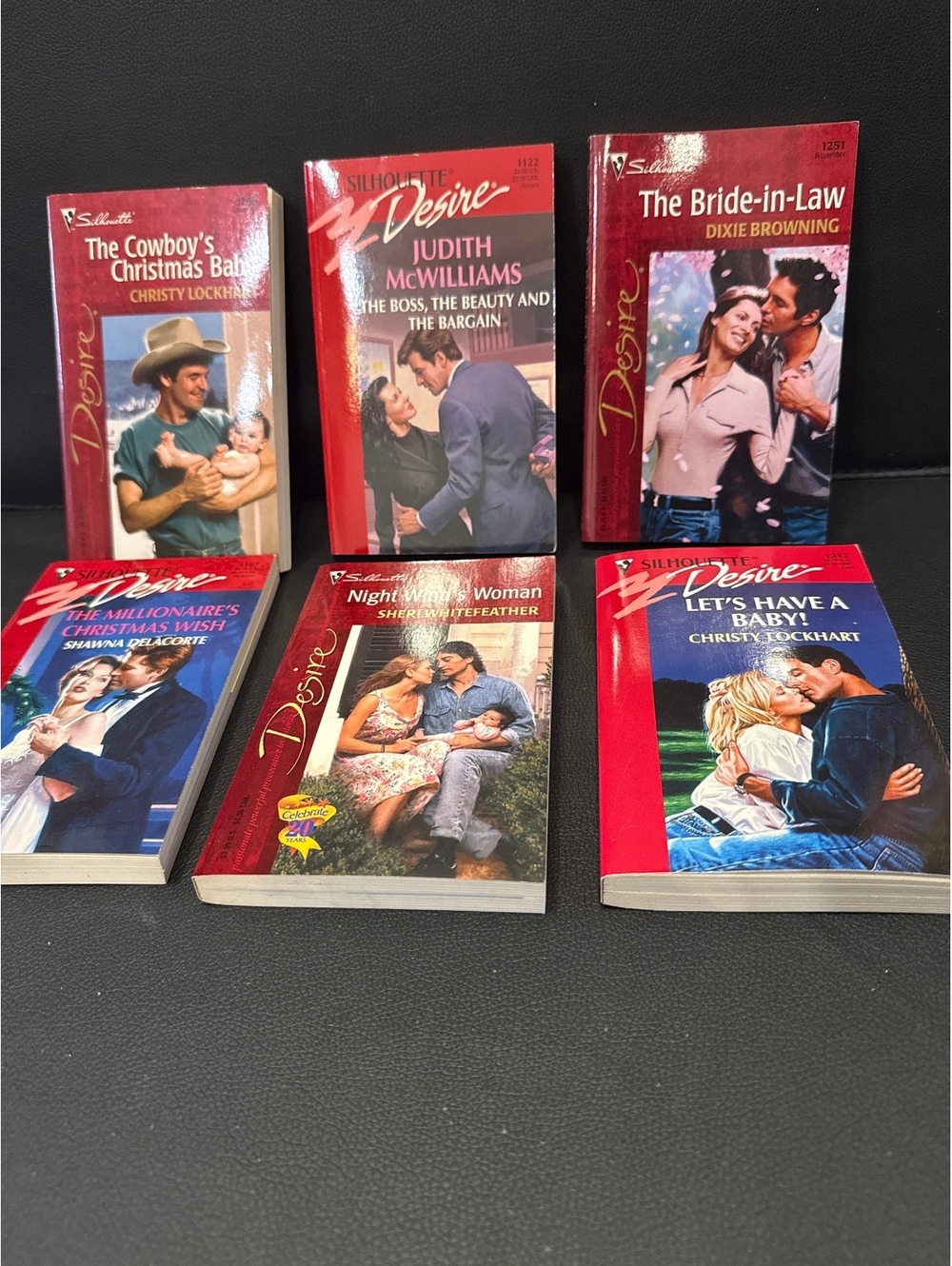 Set of 6 Silhouette Desire Romance Paperback Books